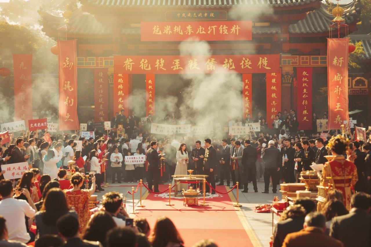 免费吃瓜 - 李某某新剧开机仪式引万人空巷，粉丝应援场面壮观